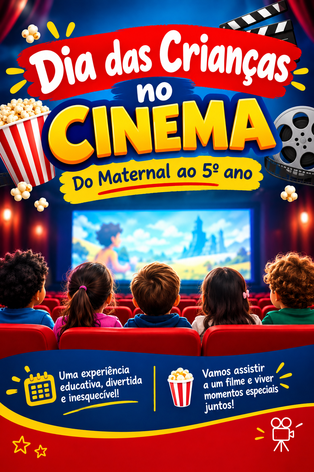 Dia das crianças no cinema Ideal Batista Campos.